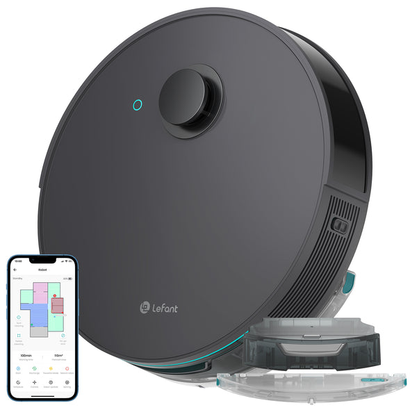 Lefant M1 Robot Vacuum and Mop, Lidar Navigation, 4000Pa Suction, 150 Min  Runtime, Real-time Map, No-go Zone, Area Cleaning, Compatible with