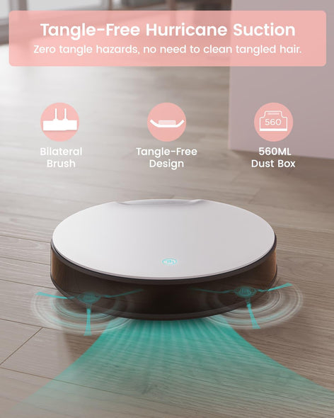 LEFANT M1 Robot Aspirador y Fregasuelos con mapeo, 4000Pa, 200 Min,  Navegación Láser (LDS), Zona Prohibida, Aspirador Robot de 32 cm, Control  WiFi/App/Alexa - Ideal para el Hogar Inteligente, Gris : 