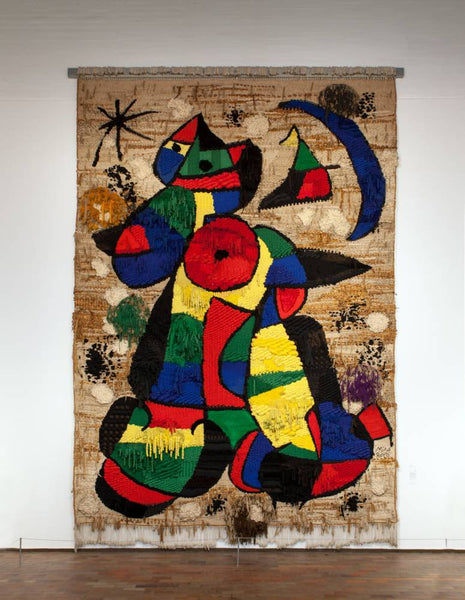 apisserie de la fondation, Joan Miró, 1979, Laine, 750 × 500 cm, fondation Joan Miró, Barcelone