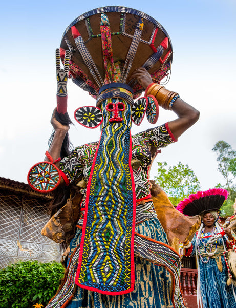 Kuosi. Masque éléphant. Cameroun