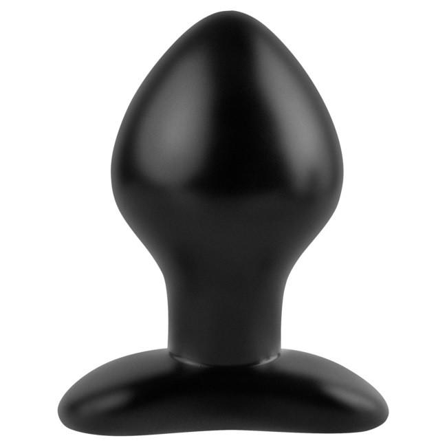 Anal Widening - 'Mega' Huge Anal Plug in Black Silicone + Free Anal Prep Kit!