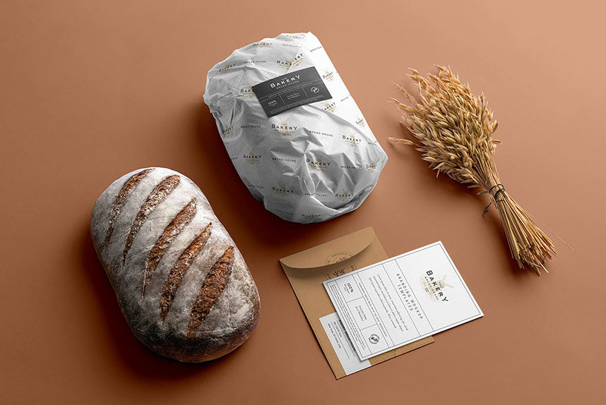 Free bakery branding mockup