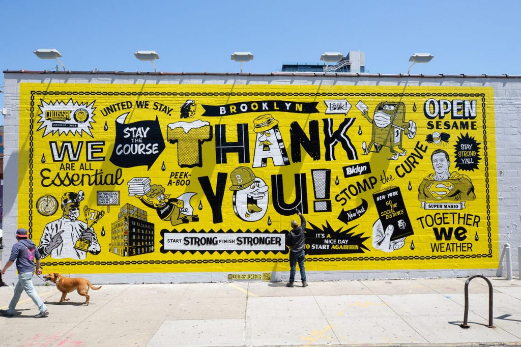 Colossal Media Thank you handpainted billboard