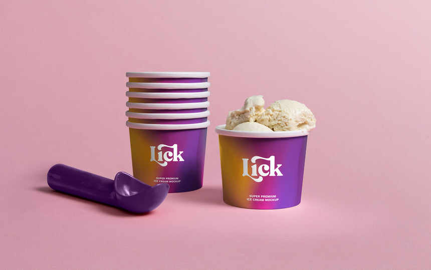 Ice Cream Branding Mockup Pack Houseofmockups