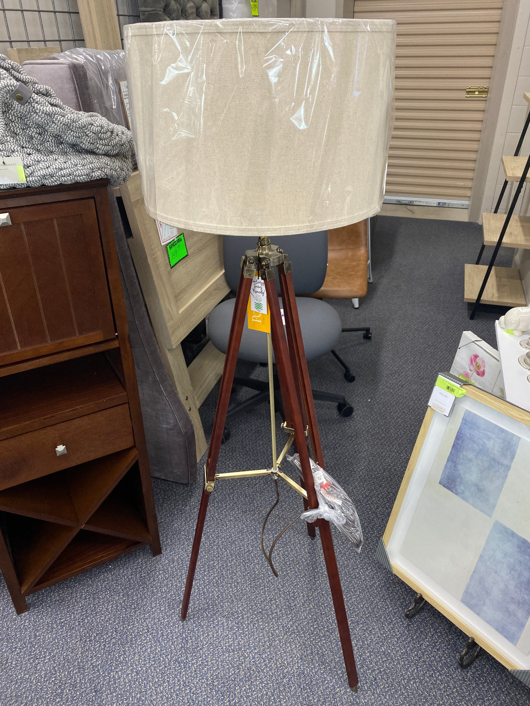 surveyors tripod floor lamp