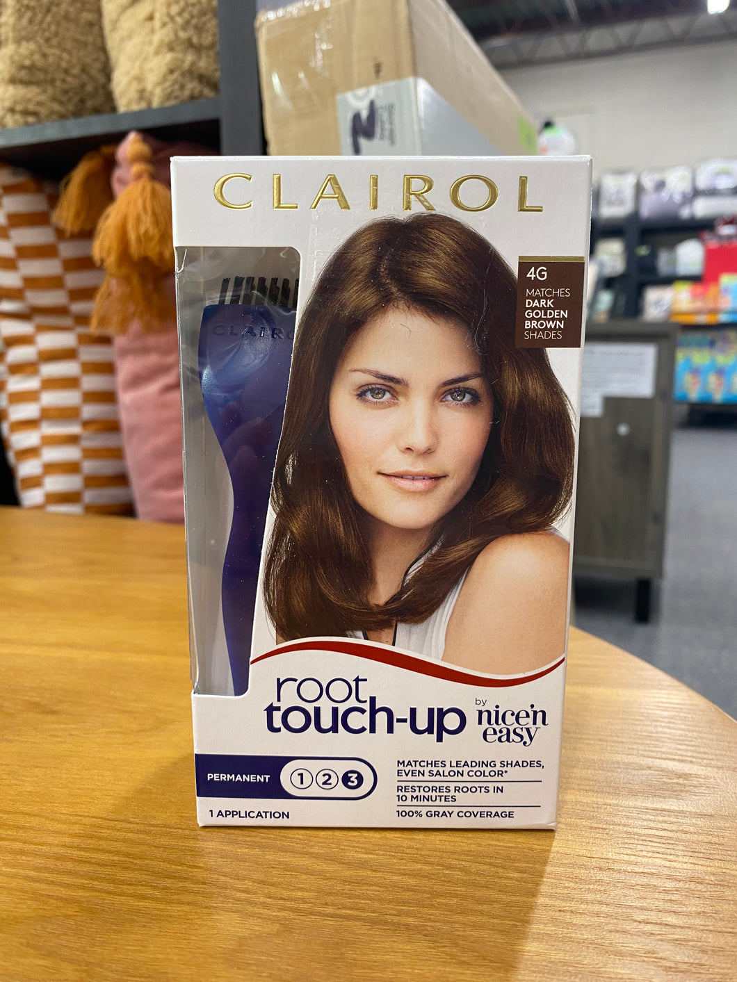 Clairol Root Touch-Up Permanent Hair Color - 4G Dark Golden Brown - 1 – FN  Bargains Discount Store