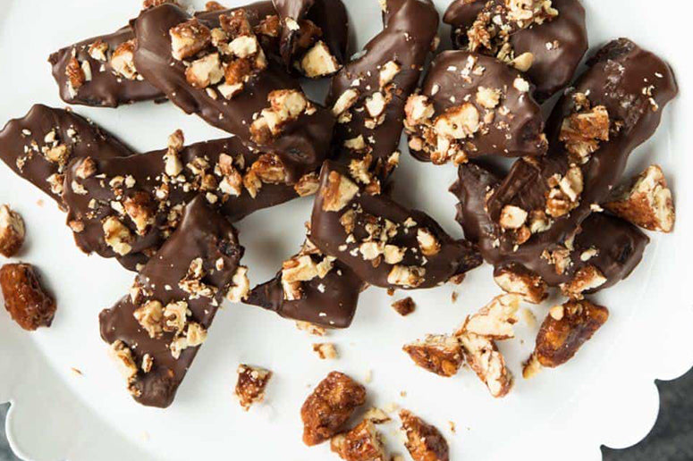 Chocolate Covered Jerky with Toasted Pecans from Good Taste TV