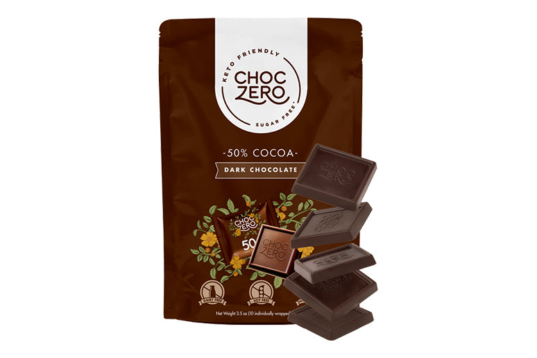 ChocZero 50% Dark Chocolate Squares