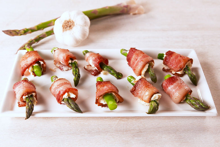 Bacon Asparagus Bites from Delish