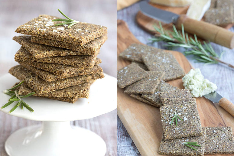 Rosemary Parmesan Chia Seed Crackers from All Day I Dream About Food