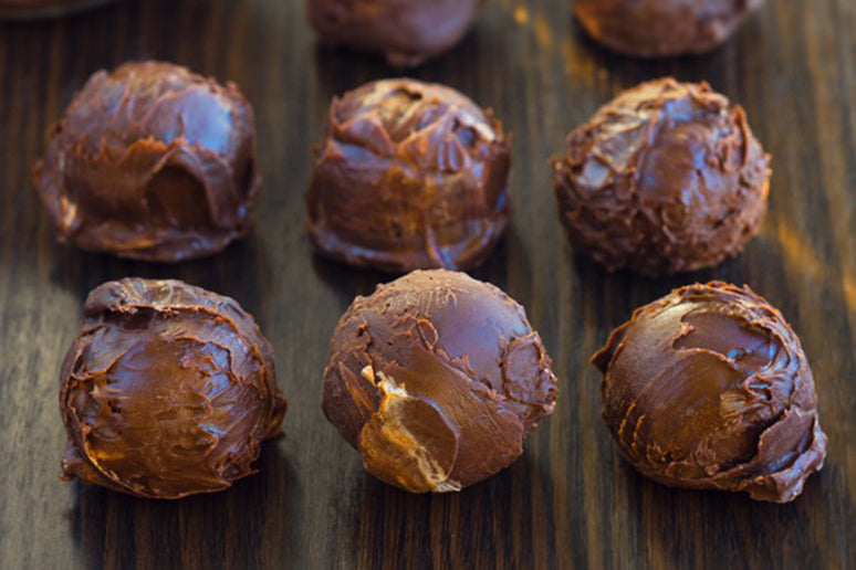 Keto Brownie Bombs from Chocolate Covered Katie