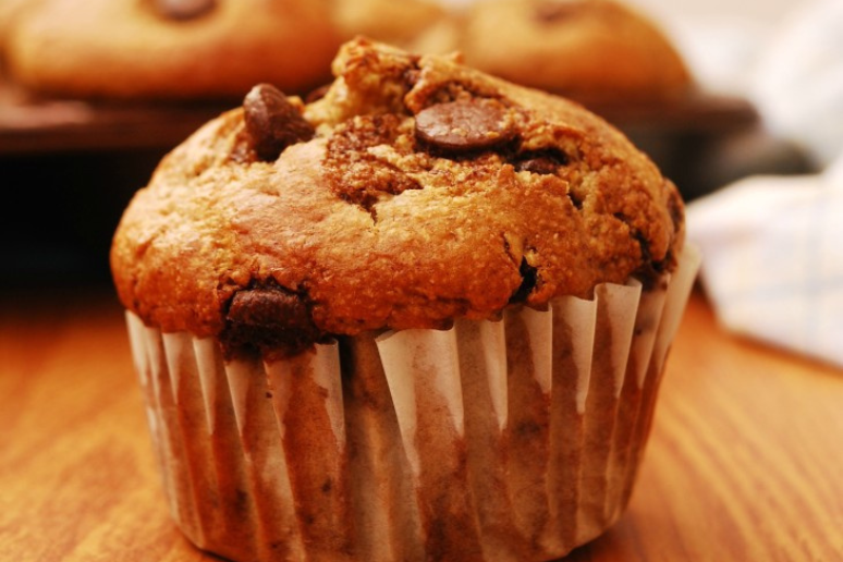 Oatmeal, Banana, Chocolate Chip Muffins