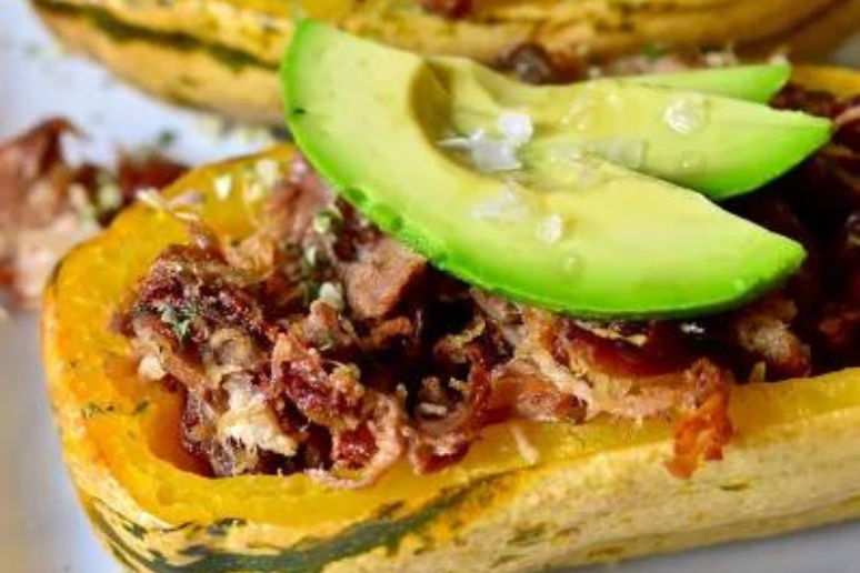 AIP Pulled Pork Stuffed Squash