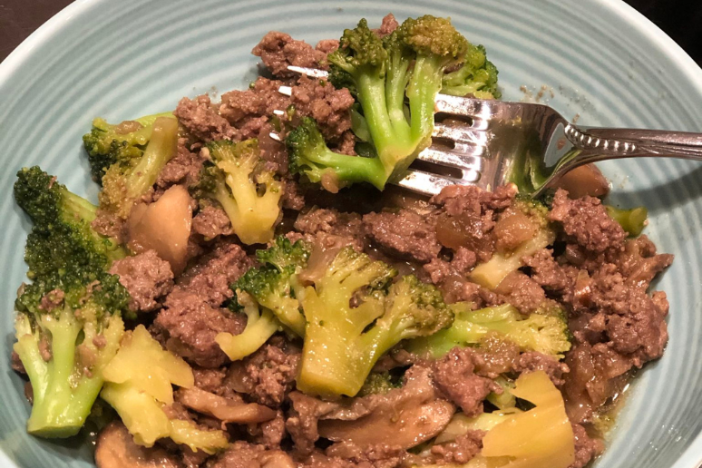 Ground Beef and Broccoli