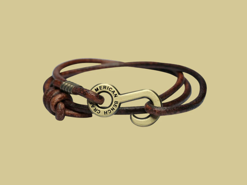 American Bench Craft Leather Bracelet