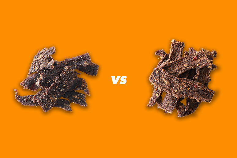 Pile of Beef Jerky vs. Pile of Carne Seca