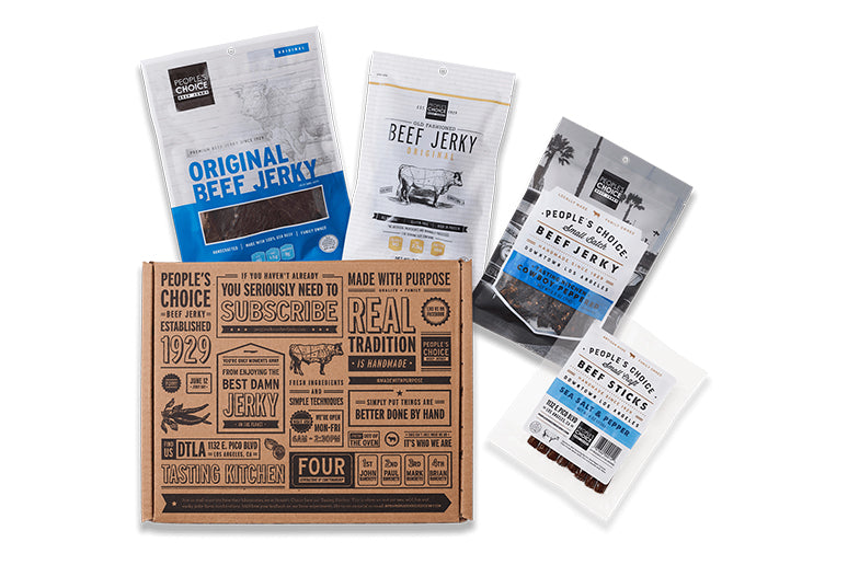 Beef jerky gift box