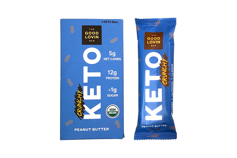 Best Organic Keto Bar Crunchy Peanut Butter