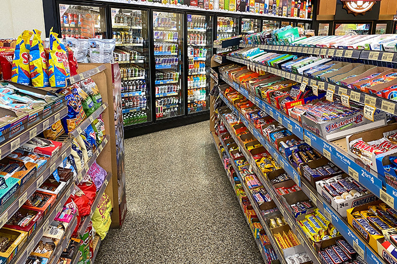 Inside Gas Station Snacks