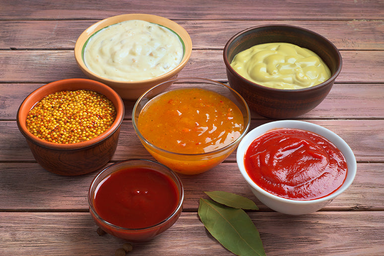 Keto-friendly condiments ready for delicious snacking.