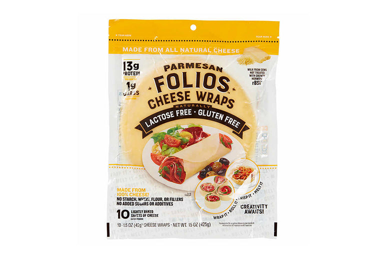 Folios Parmesan Cheese Wraps, 1.5 oz, 10-count