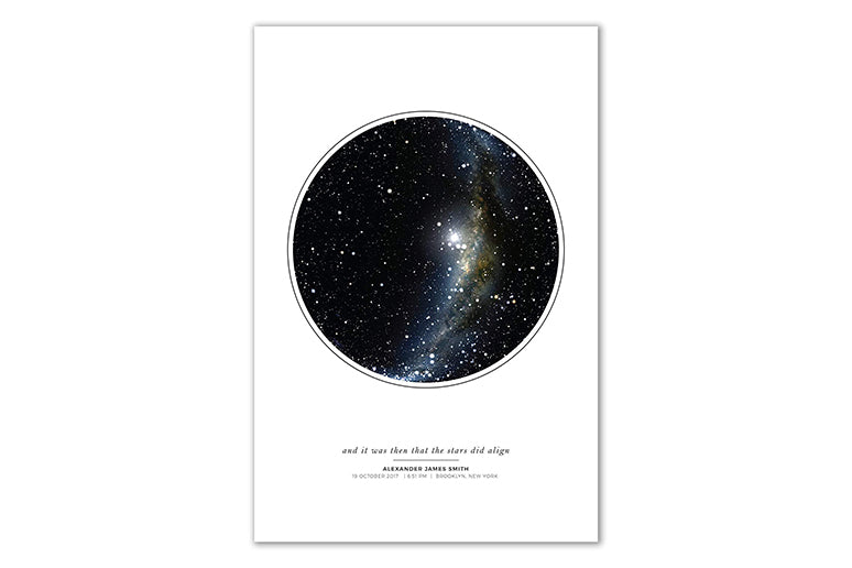 Night Sky Print from Their Special Day