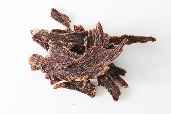 Pile of Old Fashioned beef jerky