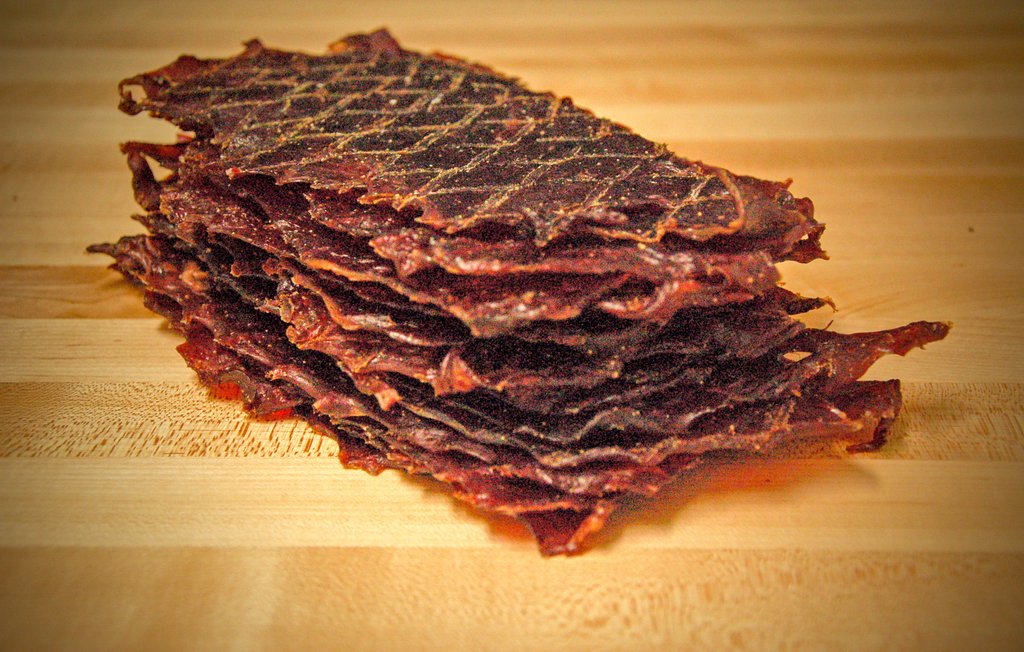 Pile of Classic Big Slab Beef Jerky