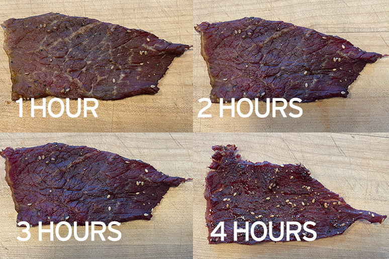 How Jerky Looks during the Cooking Process