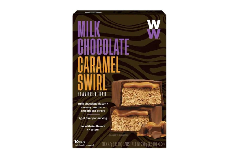 Weight Watchers Milk Chocolate Caramel Swirl Bars