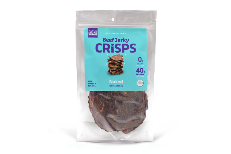 People's Choice Beef Jerky Naked Crisps