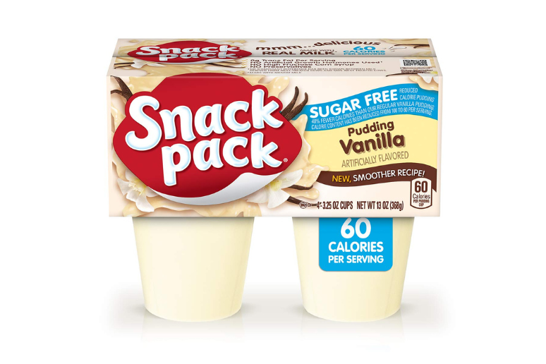 Snack Pack Sugar-free Vanilla Pudding Cups
