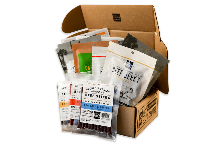 People's Choice Beef Jerky One of Everything Jerky Box