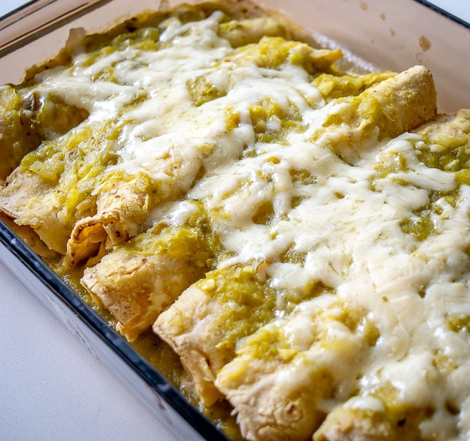 Hatch Green Chile Enchiladas