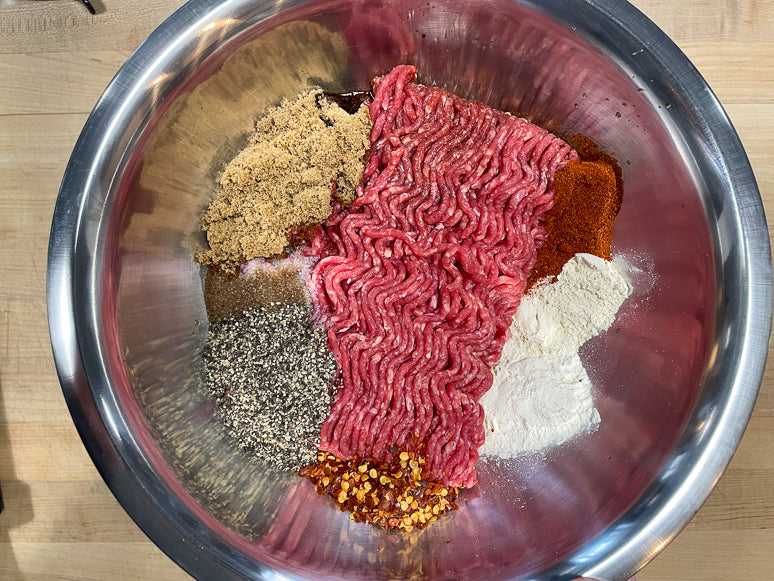 Ingredients for Ground Beef Jerky Recipe