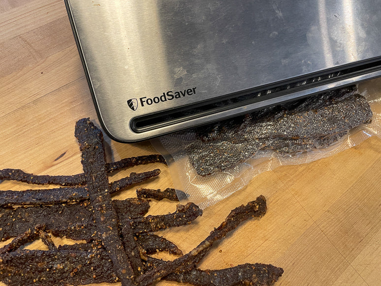 A vacuum-sealer is a great tool when making jerky.