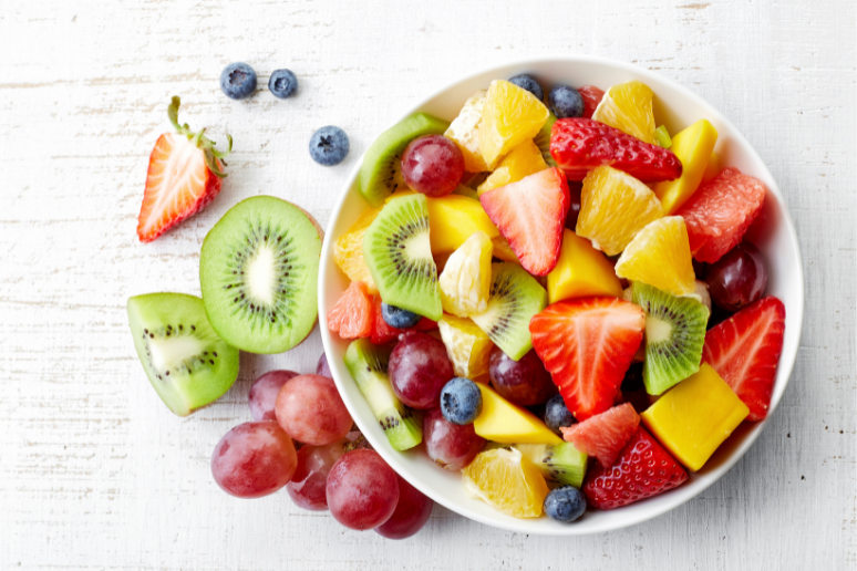 Bowl of fresh fruits 
