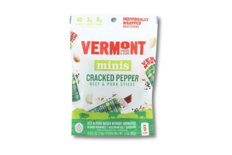 Vermont Smoke & Cure Minis Cracked Pepper Beef & Pork Sticks