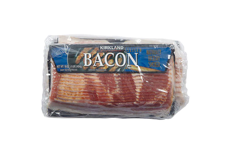 Kirkland Signature Bacon, Hickory Smoked, Sliced, 1 lb, 4-count