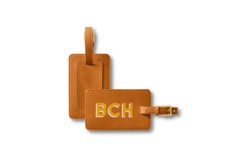 Mark and Graham Custom Vegan Leather Luggage Tag