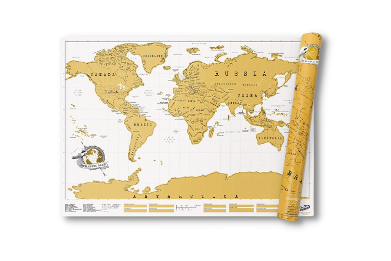 Uncommon Goods World Scratch Map