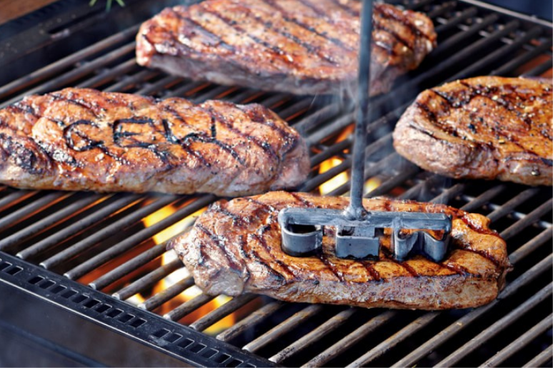 Personalized Wood Steak Barbecue Plate