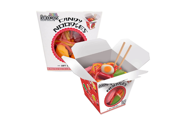 Gummy Candy Noodles Takeout Box