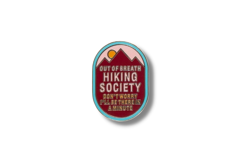 Hiking Enamel Pin