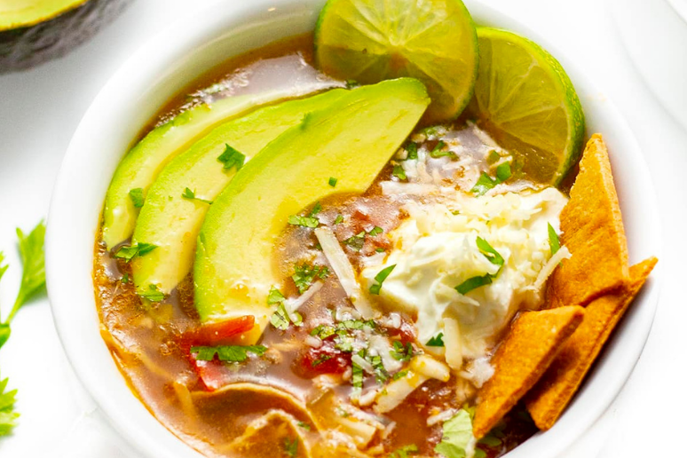 Keto Chicken Tortilla Soup