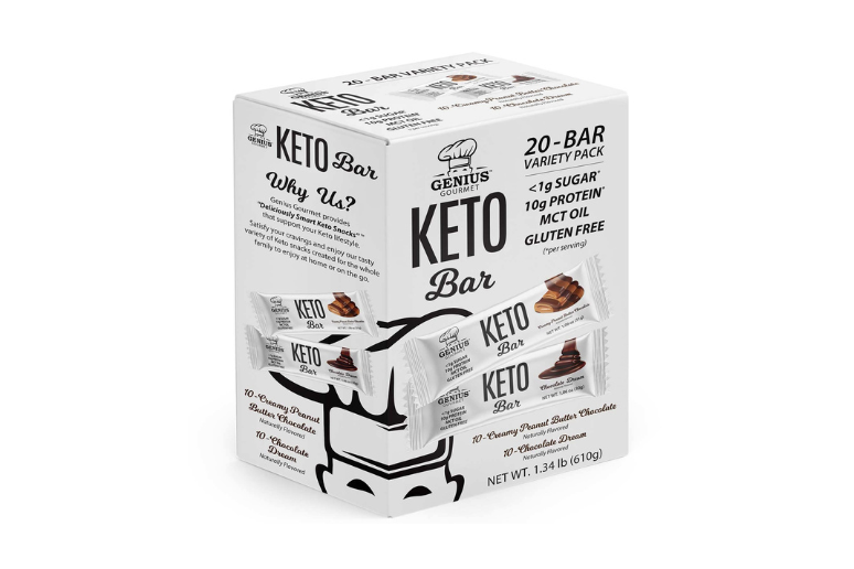 Genius Gourmet Gluten Free Keto Protein Bar