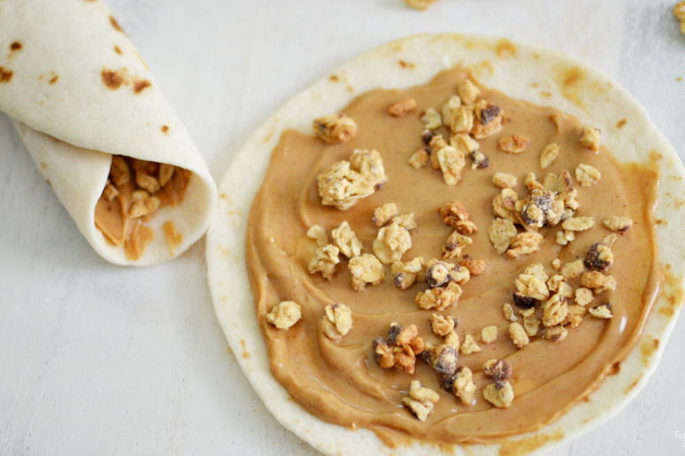 Peanut Butter & Gronolla Tortilla Wrap