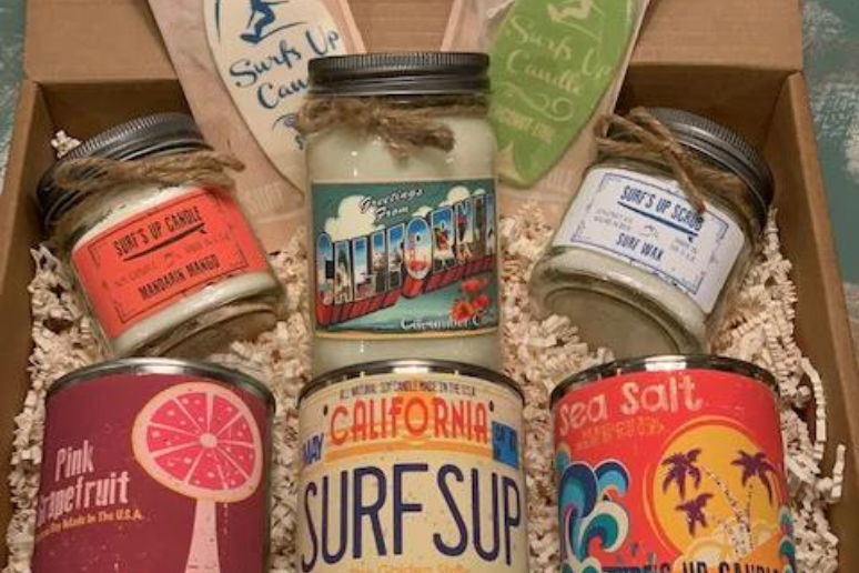 Surf’s Up Candle California Gift box