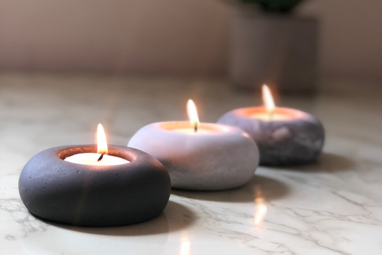 Rock Candle Tea Light Votive