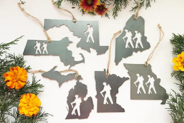 State Hiker Ornament